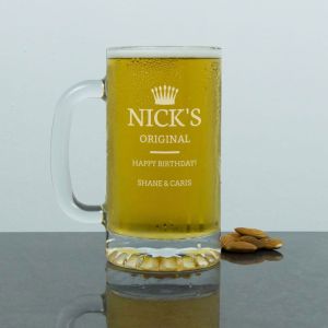 Personalised Original Beer Glass Tankard