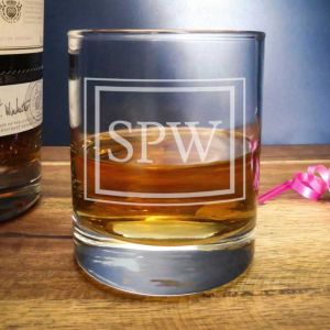Initialised Whisky Glass