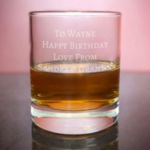 Personalised Message Whisky Tumbler
