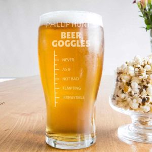 Beer Goggles Scale Pint Glass