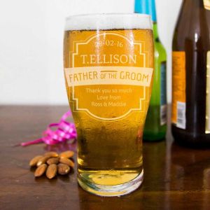 Groom's Father Pint Glass