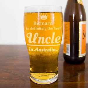 The Best Uncle Beer Glass