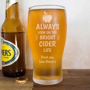 Personalised Cider Pint Glass 570ml