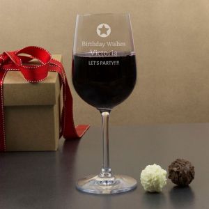 You're a Star Personalised Wine Glasses