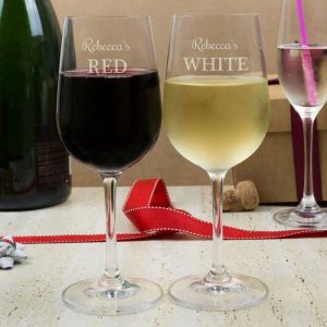 White & Red Wine Glasses