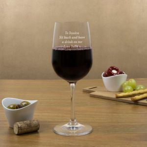 Personalised Message Wine Glasses
