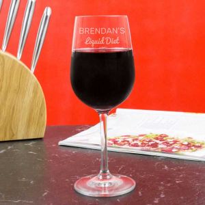 Personalised Liquid Diet Wine Glasses