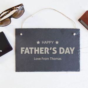 Father's Day Star Personalised Slate Sign