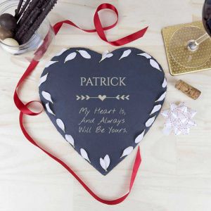 My Heart Is Yours Personalised Slate