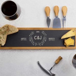 Happily Married Personalised Cheese Board