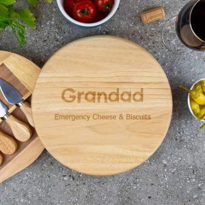 Two Line Personalised Cheese Board Set