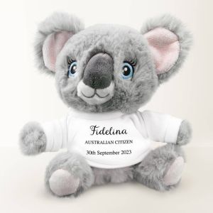 Personalsied koala bear teddy