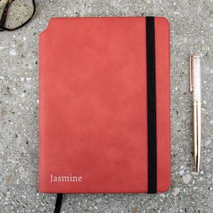 Name Red Personalised Notebook