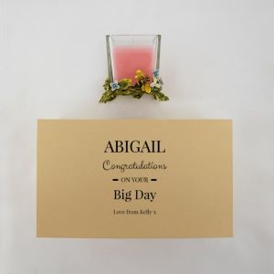Personalised Pink Candle